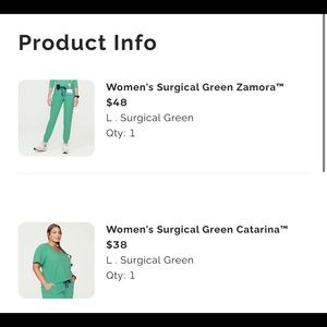 Figs surgical green large set